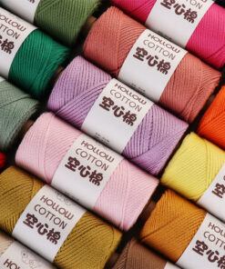 Sợi Hollow Cotton – Sợi Dệt Rỗng Nhẹ, Mềm Mịn, Dành Cho Handmade Cao Cấp