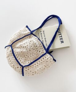 Túi Tote Mini Cotton Móc Tay QYMI – Phối Viền Thanh Lịch