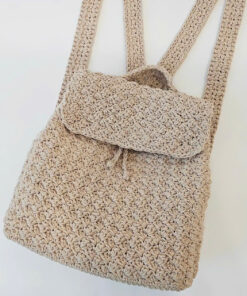 Balo Basic Handmade QYMI – Dáng Rút Cổ Điển, Màu Be Và Màu Đen Tự Nhiên