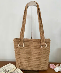 TÚI TOTE MÓC TAY KHOEN GỖ – PHONG CÁCH BASIC CHUẨN MỌI OUTFIT